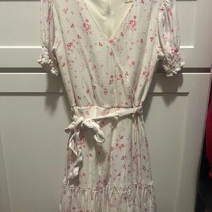 GB Girls White and Pink Dress